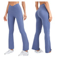 High Waist Elastic Waist Full Length Solid Yoga Wide Leggings Pants for Women Spandex/Nylon Seamless Quick Dry & Breathable