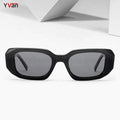 Handmade Luxury Designer Sunglasses Blue Acetate Thick Rectangle Blue Tac Trendy Polygon Style Wholesale Sun Glasses Shades Top