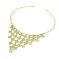 New Arrival Dubai Jewelry Square Pieces Tassel Necklace Women Fashion Alloy Choker Collars Indian Necklace Accessories