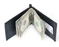 Custom Fashion Design Blocking Carbon Fiber Multi Slim Leather RFID Blocking Bifold Credit Card Holder for Men Money Clip