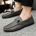 High Quality Custom Logo Men's Brown Korean Dress Shoes PU Leather Rubber Sole Boat Shoe