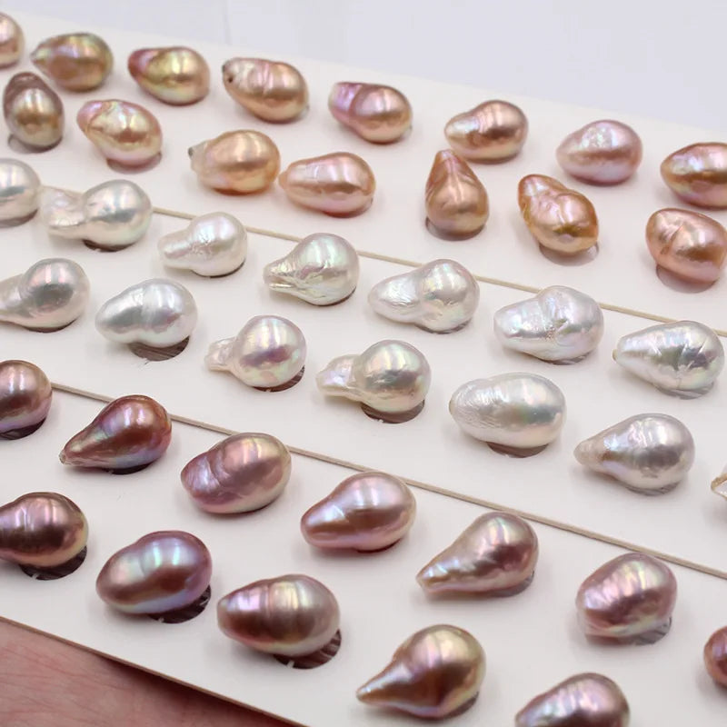 DIY Fashion Jewelry 10-12mm Loose Pearl Fresh Water Pearl Jewelry Natural Irregular Baroque Pearls Strand Popular