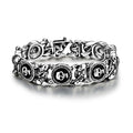 Wholesale Skull Bracelet Men's Jewelry Stainless Steel Chain Link Bracelet for Man