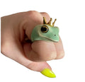 Summer New Style Women Gold Crown Finger Ring Fashion Lovely Frog Shape Animal Ring