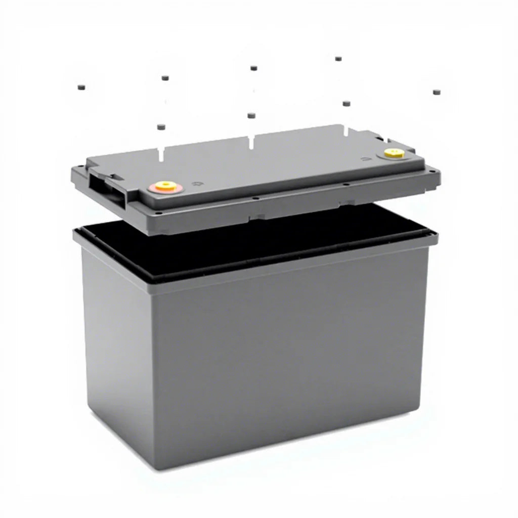 BCI GROUP 24 12V 70Ah 100Ah Screw Down Openable 12V Lithium Battery Box for 4S LF100LA LF105A Lifepo4 Cell