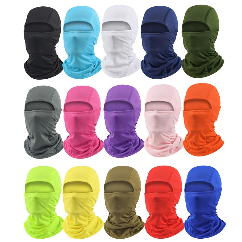 Neon Cycling Motorcycle Sunscreen Windproof Breathable Camo Full Face Cover Mesh Skull Balaclava Ski Mask