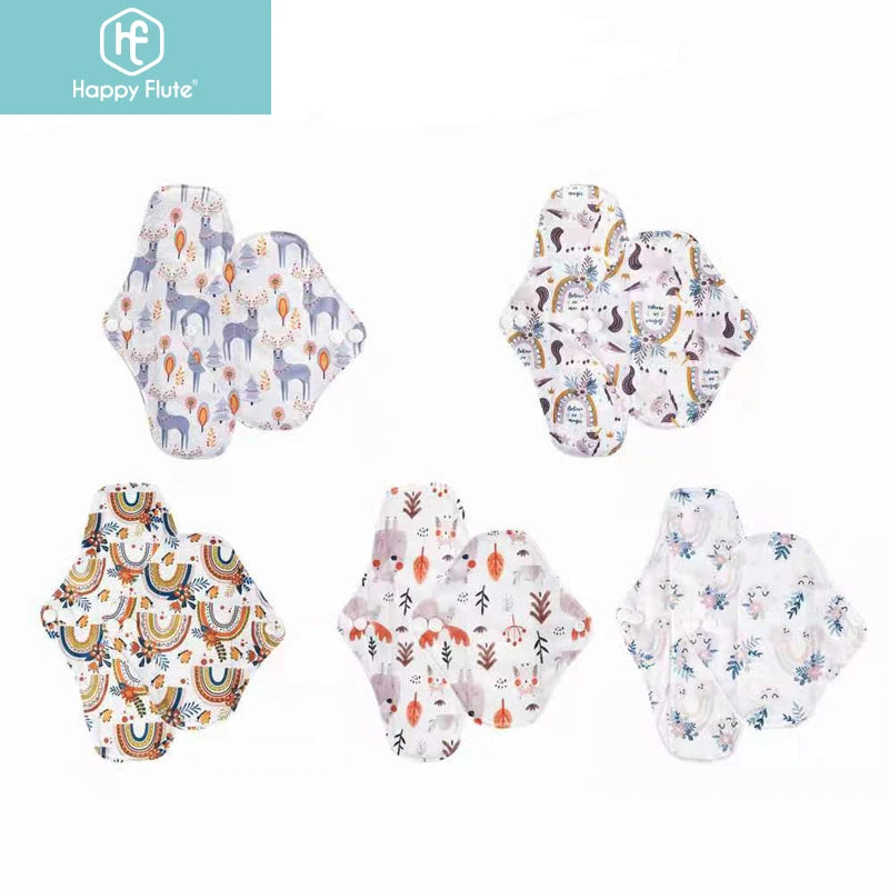 Reusable Menstrual Pads for Women Washable Bamboo Cloth Pads Waterproof Cloth Sanitary Napkins