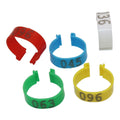 NO.1-100 Inner Diameter 2.5cm Chicken Leg Band Digital Clip Ring Poultry Chicken Rings