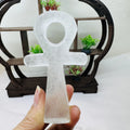 Factory Direct Supply Natural White Crystal Carved Ankh Cross Ornaments Amethyst Rose Quartz Cube Decor Laser Gifts Decorations