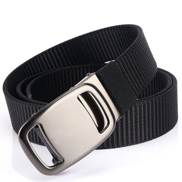 New Arrival Fashionable Minimalist Breathable Belt With Automatic Buckle Durable and Sturdy Outdoor Pants Belts for Men MegaBDM