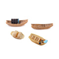 Hot Sale Cute 3d Miniature Resin Boat Ornament Craft Dollhouse Photo Props Home Desk Diy Accessories Decoration