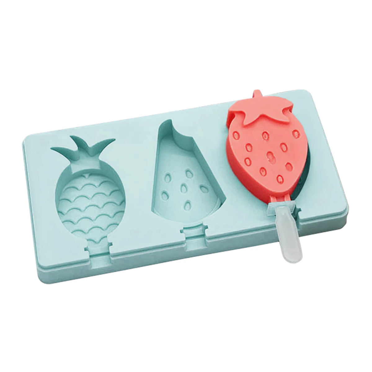 DIY Animal Cartoon Shape Silicone Ice Cream Mold With Sticks