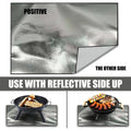 Fire Pit Mat Square Fireproof Mat Deck Fire Protector Pad for Outdoor BBQ Grill Pat