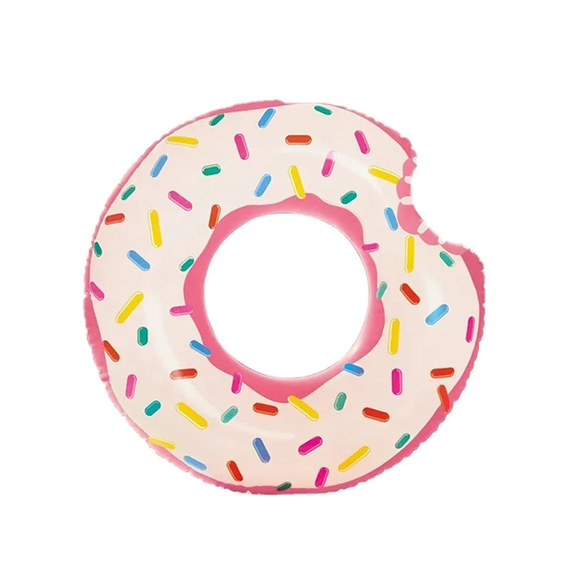 Multi-Colored Customized Acceptable Inflatable Donut Swimming Ring Float Ring in Water