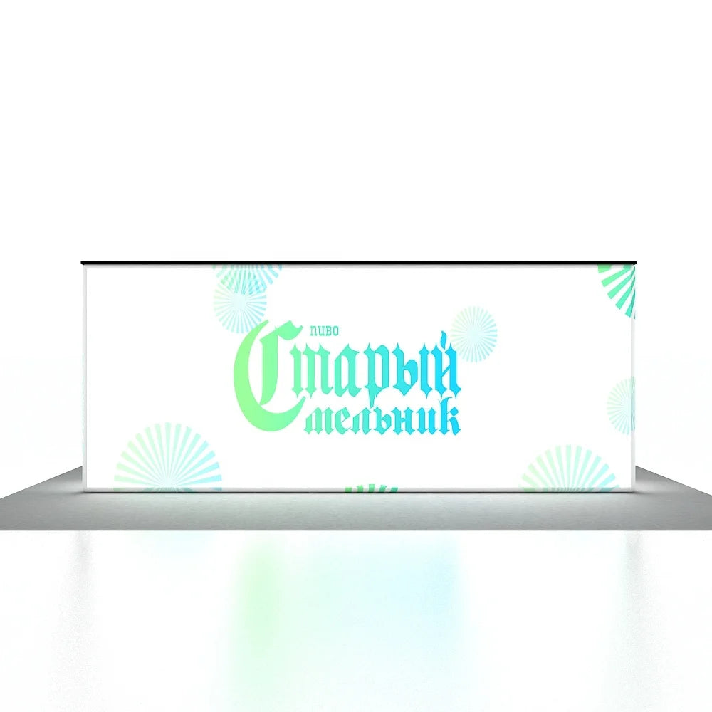 New Design Quick Setup Custom Modular Aluminum Alloy Advertising SEG LED Portable Display Trade Show Booth Promotion Counter MegaBDM