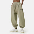 Unisex Oversized Jogger Sweatpants Elastic Waist Drawstring Fleece Pants Casual Loose Fit Streetwear Bottoms for Women and Men