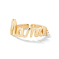 Wholesale 925 Sterling Silver Mother's Day Fine Jewelry Custom Unique Minimalist Mama Hollow Out Adjustable Rings for Women