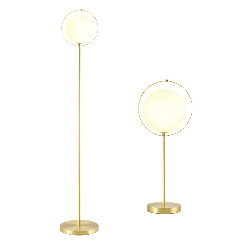 New Arrive Decorative Desk Light Modern Living Room Led Standing Light Glass Ball Bedside Table Lamp