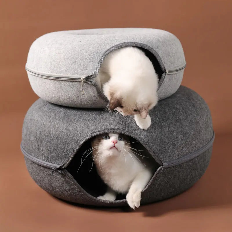 Indoor Pet Bed Pet Cats Tunnel Interactive Play Toy Cat Bed Dual Kitten Exercising Products Cat Tunnel Training Toy