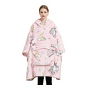 Fall Winter Double Pocket Lazy Hooded Casual Hoodie Sherpa Fleece Hoodie Sweatshirt Blanket