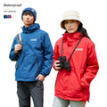 Custom Embroidery logo Windproof and Waterproof Fleece 3 in 1 Detachable Two-piece Winter Men's Jackets Coat