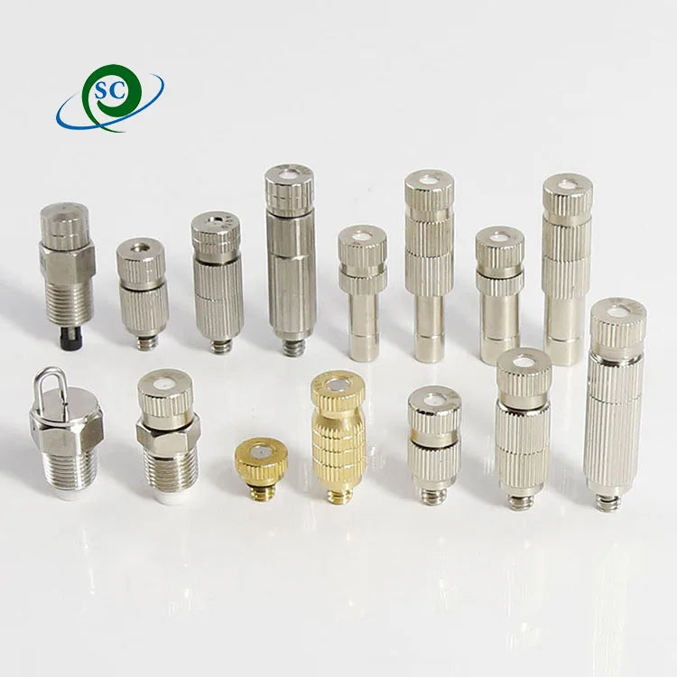 Stainless Steel Brass Fan Tip Industrial Spray Vee Jet Nozzleflat Fine Mist Water Nozzles
