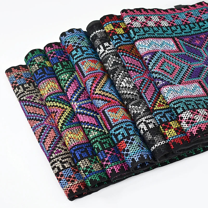 Deepeel RD210 24cm Bag Strap Classic National Style Sewing Webbing Accessories Luggage Embroidery Lace Thick Ethnic Webbing