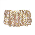 Fancy Sequin Embroidered Water Drop Lace Mesh Table Cloth Overlay for Wedding