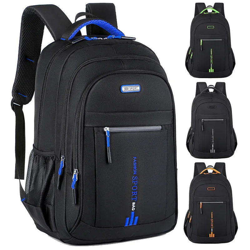 Hot Selling Nylon Students School Bag Computer Layer USB Outdoors Travel Men Large Internal Frame Backpack