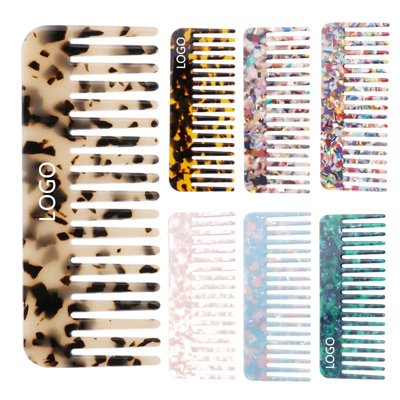 Mi Dairy Brand China Factory Direct Sale Acetate Hair Combs for Long Thick Hair Straight Curly Combing Hair Custom Comb 890053