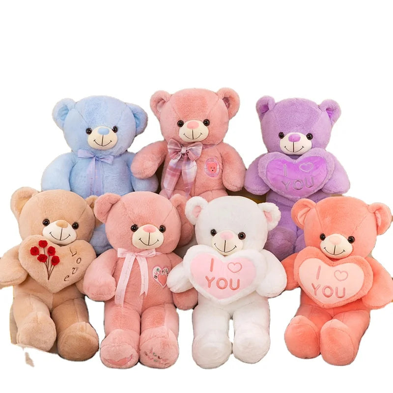 Songshan Toys Wholesale Unisex Large Size KWAII Teddy Bear Plushie Soft Stuffed Cute Animal Cuddle Toy Valentines' Day Kids Gift