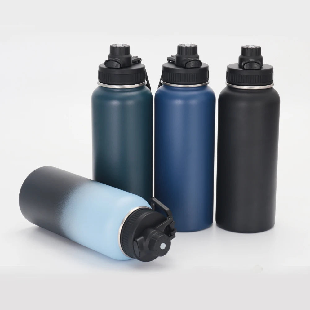 Double Wall Insulated 64oz Gym Water Bottle Stainless Steel Sports Water Bottles With Custom Logo
