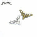 YuenZ Zinc Alloy Antique Silver Color Deer Head Charms Pendant Jewelry Findings for DIY Fit Necklace Accessories D9197