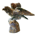 Sale Natural Healing Crystal Quartz Gemstone Animal Carving Ocean Jasper Fly Eagle For Decoration