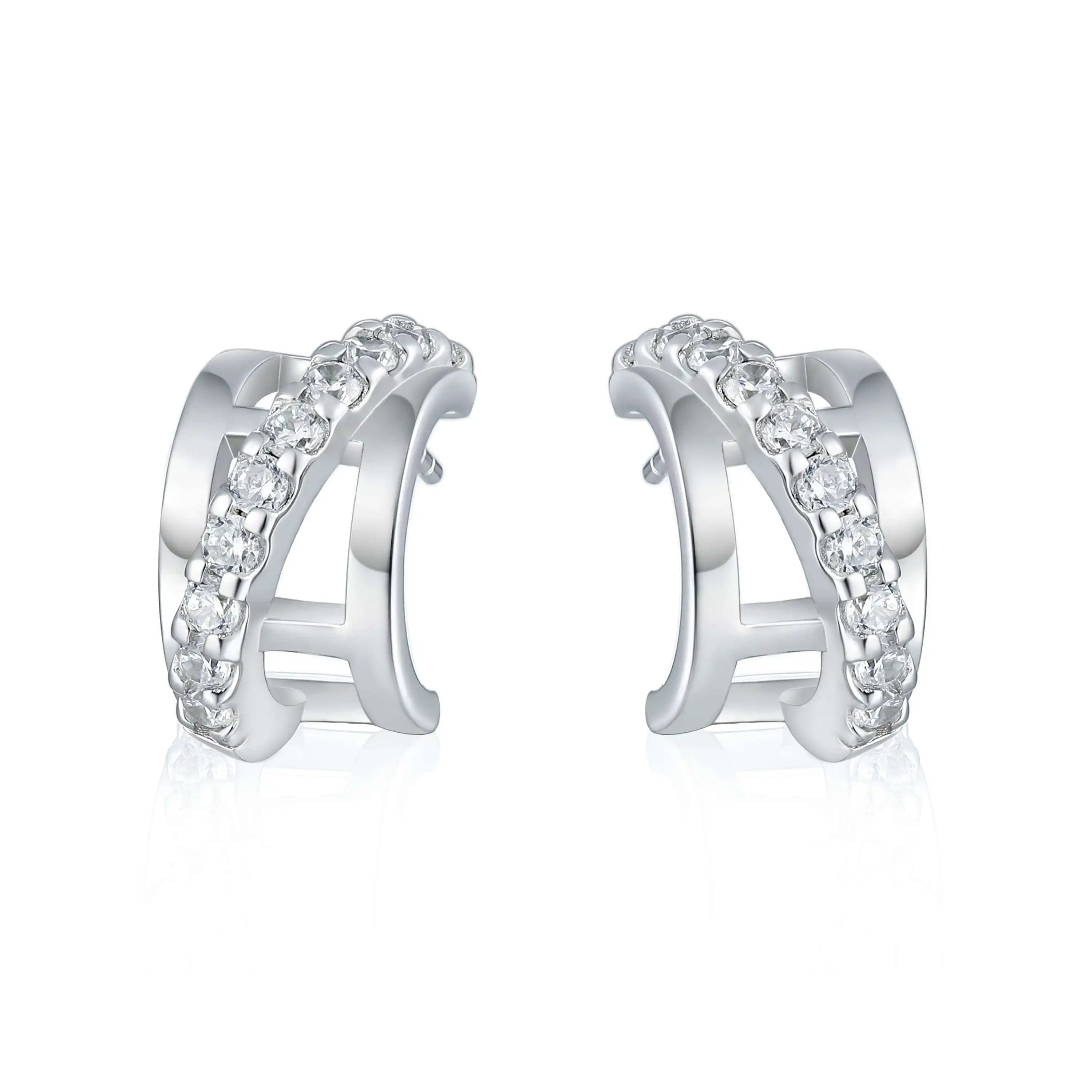 Fashion Fine 925 SilverStud Earring Luxury Brand Designer Jewelry Earrings for Women
