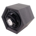 New Arrival Hexagonal Dark Gray Wooden Safe Watch Winder Active Mute Single Slot Automatic Watch Winder Box