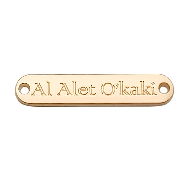 Factory Price Engraved Metal Name Tags Custom Brand Logo Metal Plated Labels for Clothing Garment