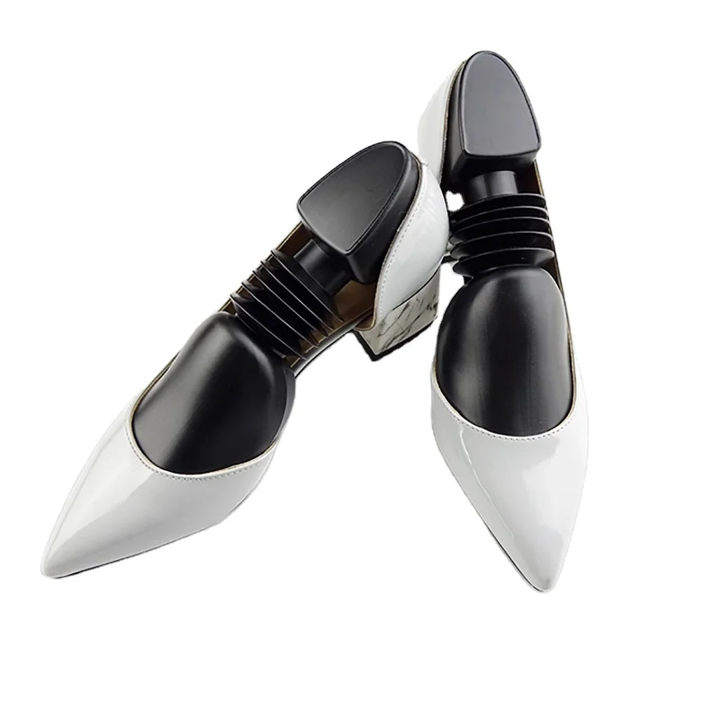 Wholesale Cheap Hexing Brand Adjustable Size Eco-Friendly Durable Plastic Shoe Tree Man Woman Black Shoe Stretching Custom Logo