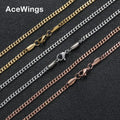 SC013  3mm Stainless Steel Cuban Link Chain Hip Hop Chain Necklace