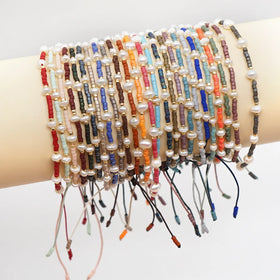 New Fashion Boho Bracelet Hand Madebracelet Beads Woven Bracelet Europe and the United States Bohemian Style Factory Direct