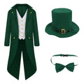 Unisex Retro Punk Tuxedo Uniform Dress Coat for Adults Long Fashion Style Solid Colors for New Year's TV Movie Costumes