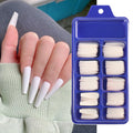Wholesale 100pcs Extra Long Coffin Nail Tips Fake Nails Easy Remove Full Cover Matte Artificial Press on Nail Tips