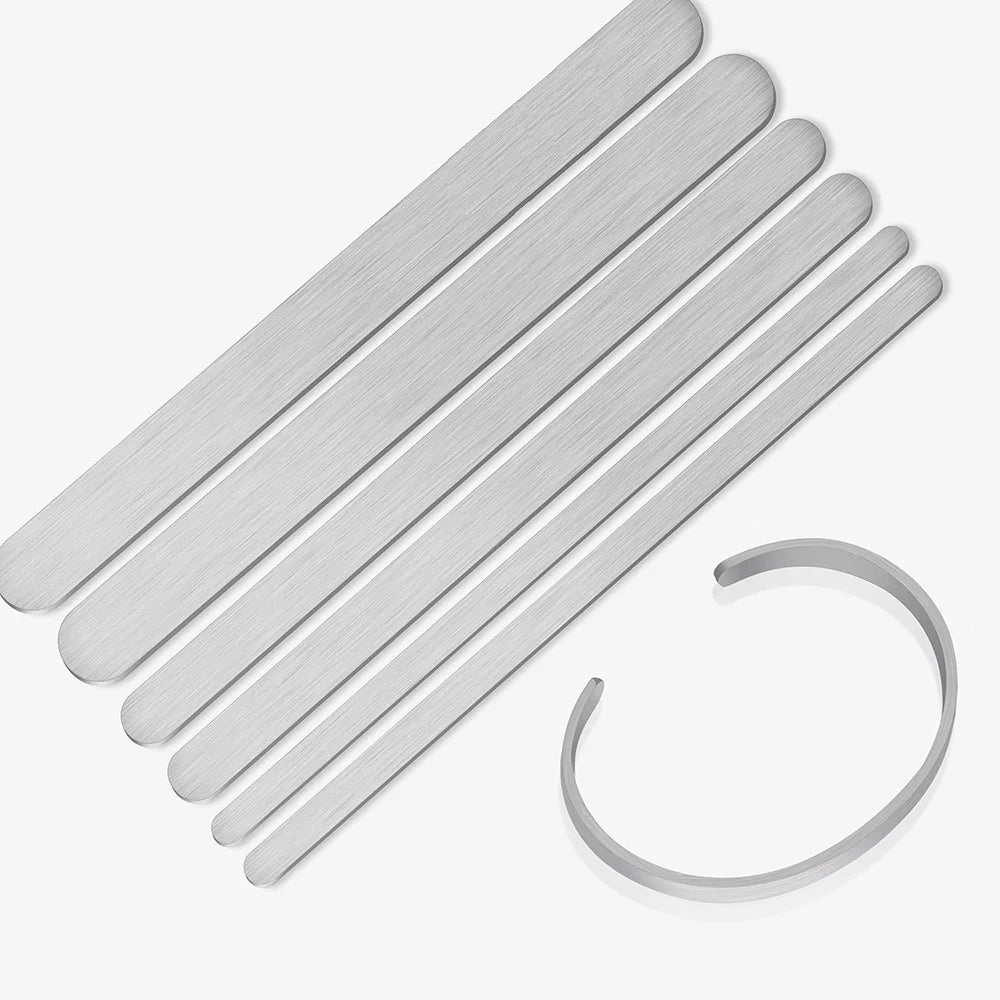New in Stock C-Shaped Open Bracelet Bracelet Blank 15/10/6Mm Aluminum Straight Strip Material