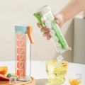 Home Creative Self-made Small Single-Hand Press Ice Grid Food Grade Pressing Ice Box Refrigerator Ice Storage Grinding Tool