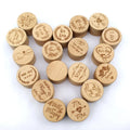 Blank Wood Mini Round Jewelry Box Ring Storage Case