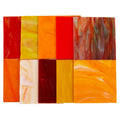 Buenoarte 20x30cm 3mm Thick Water Resistant Opal Stained Glass Sheet-Traditional Design-Variety Colors-Tiffany Glass Mosaic for