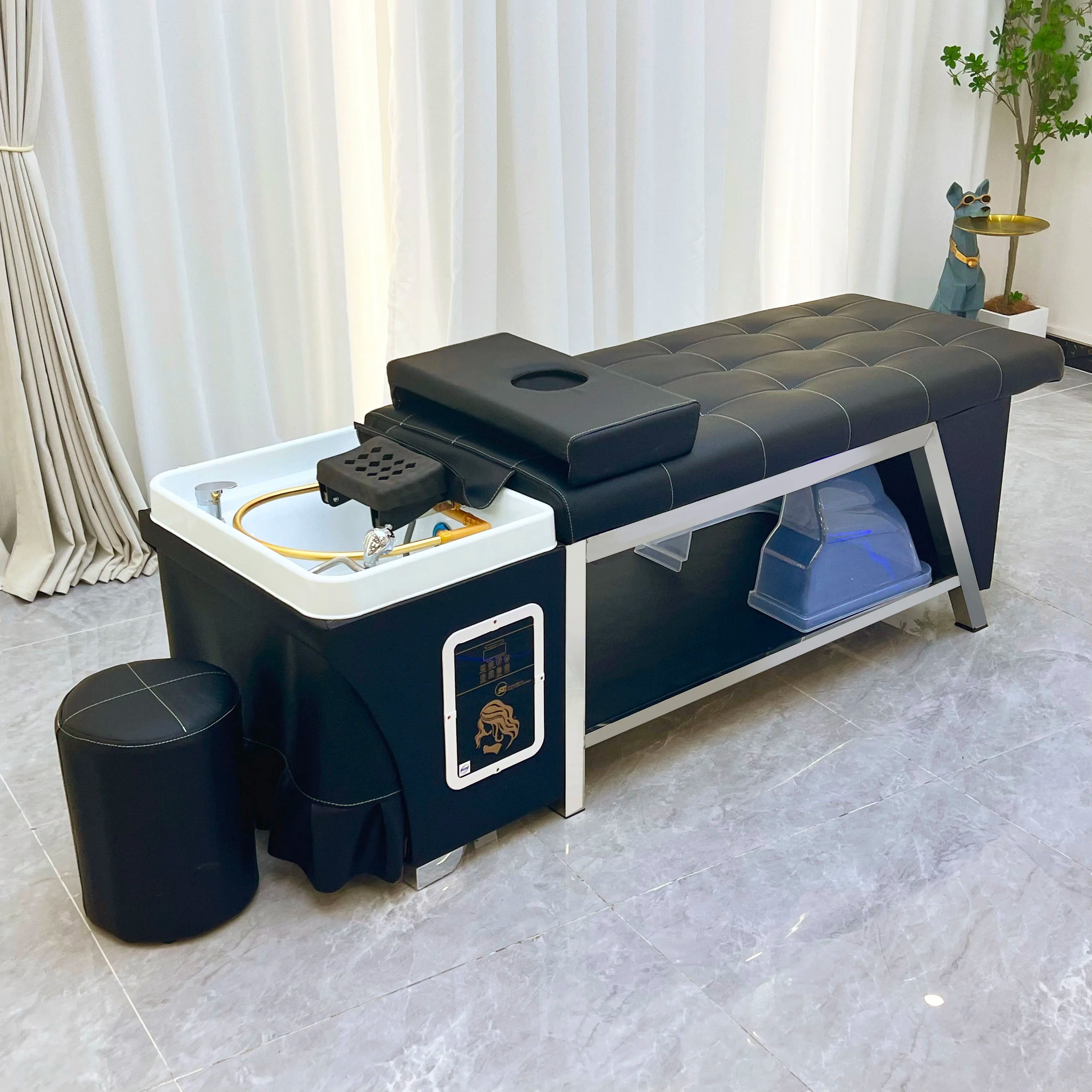 Thai Massage Head Spa Bed Hair Washing Bed Steam Bowl Water Circulating Massage Shampoo Bed