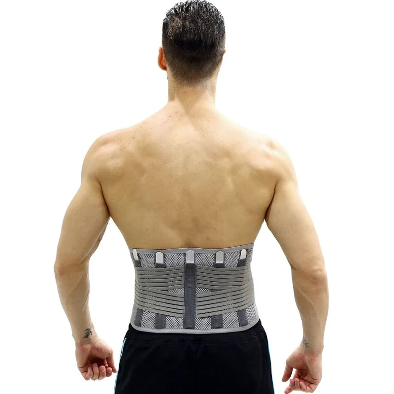 OEM Manufacturer's Adjustable Polyester Back Support Brace Belt for Lower Back Pain Relief