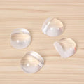 Clear Acrylic Door Stopper Rubber Knob Self Adhesive Hidden Wall Buffer Door Holder Floor Door Stop for Protection of Wall