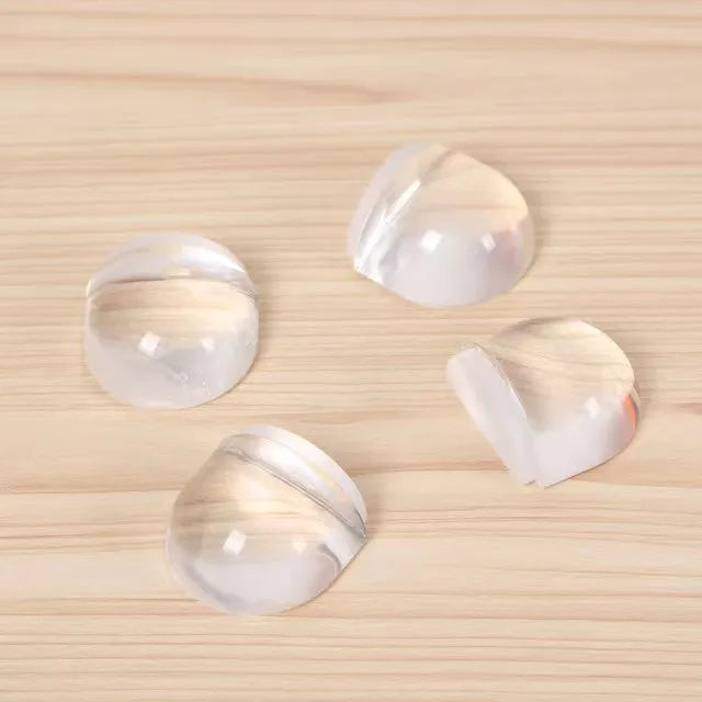 Clear Acrylic Door Stopper Rubber Knob Self Adhesive Hidden Wall Buffer Door Holder Floor Door Stop for Protection of Wall